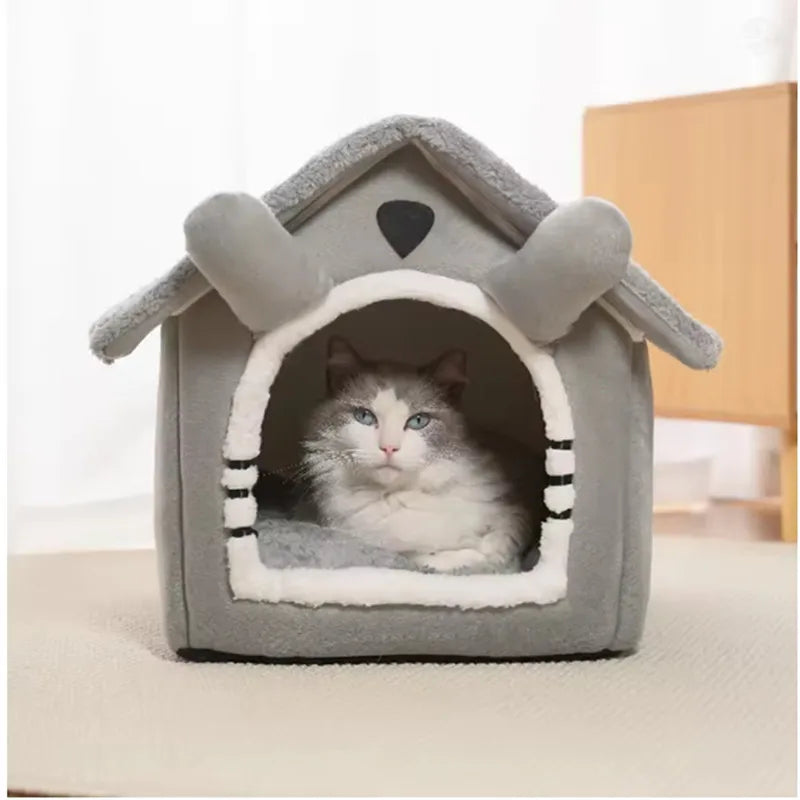 Foldable & Washable Cat House