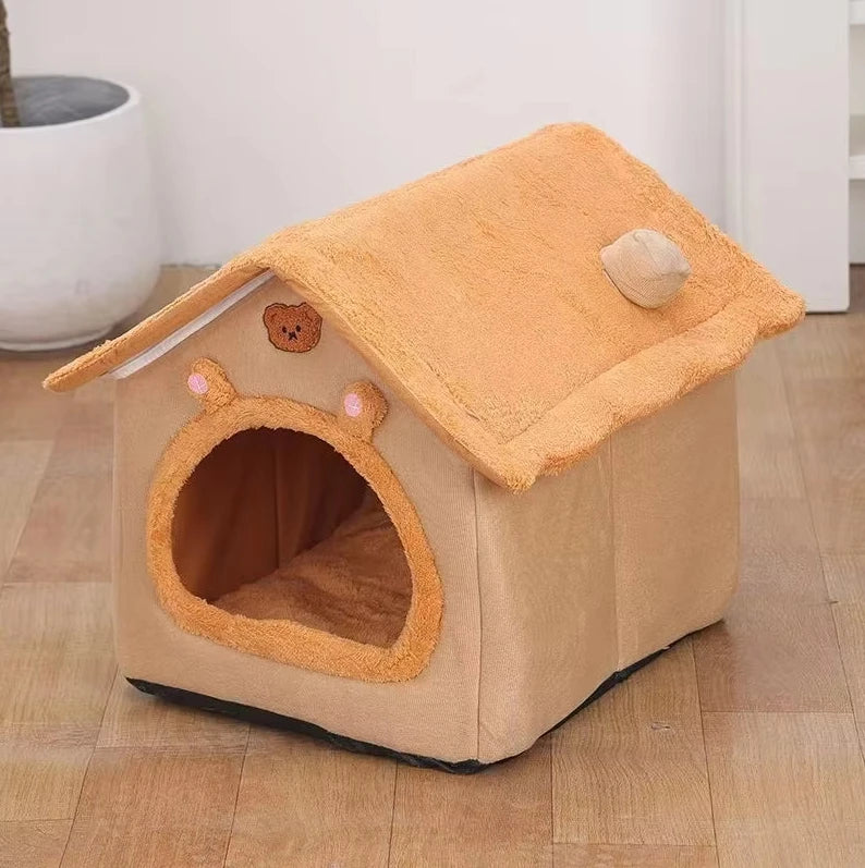 Foldable & Washable Cat House