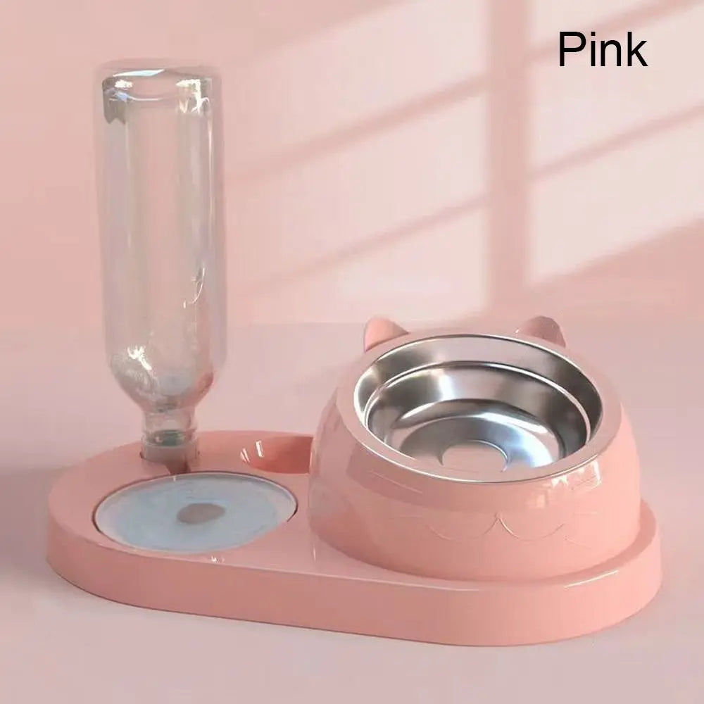 2-in-1 Pet Feeder & Water Dispenser