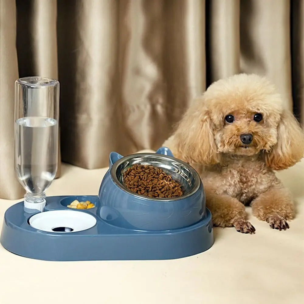 2-in-1 Pet Feeder & Water Dispenser