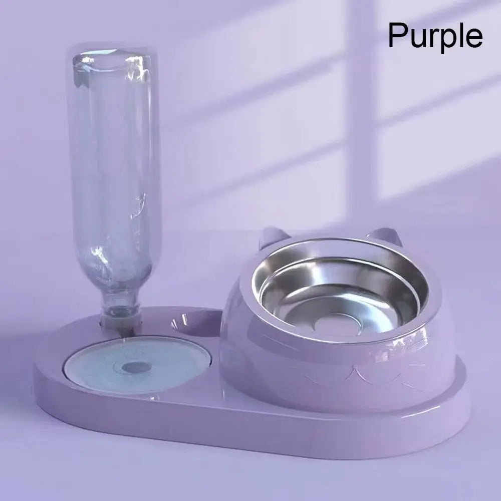 2-in-1 Pet Feeder & Water Dispenser