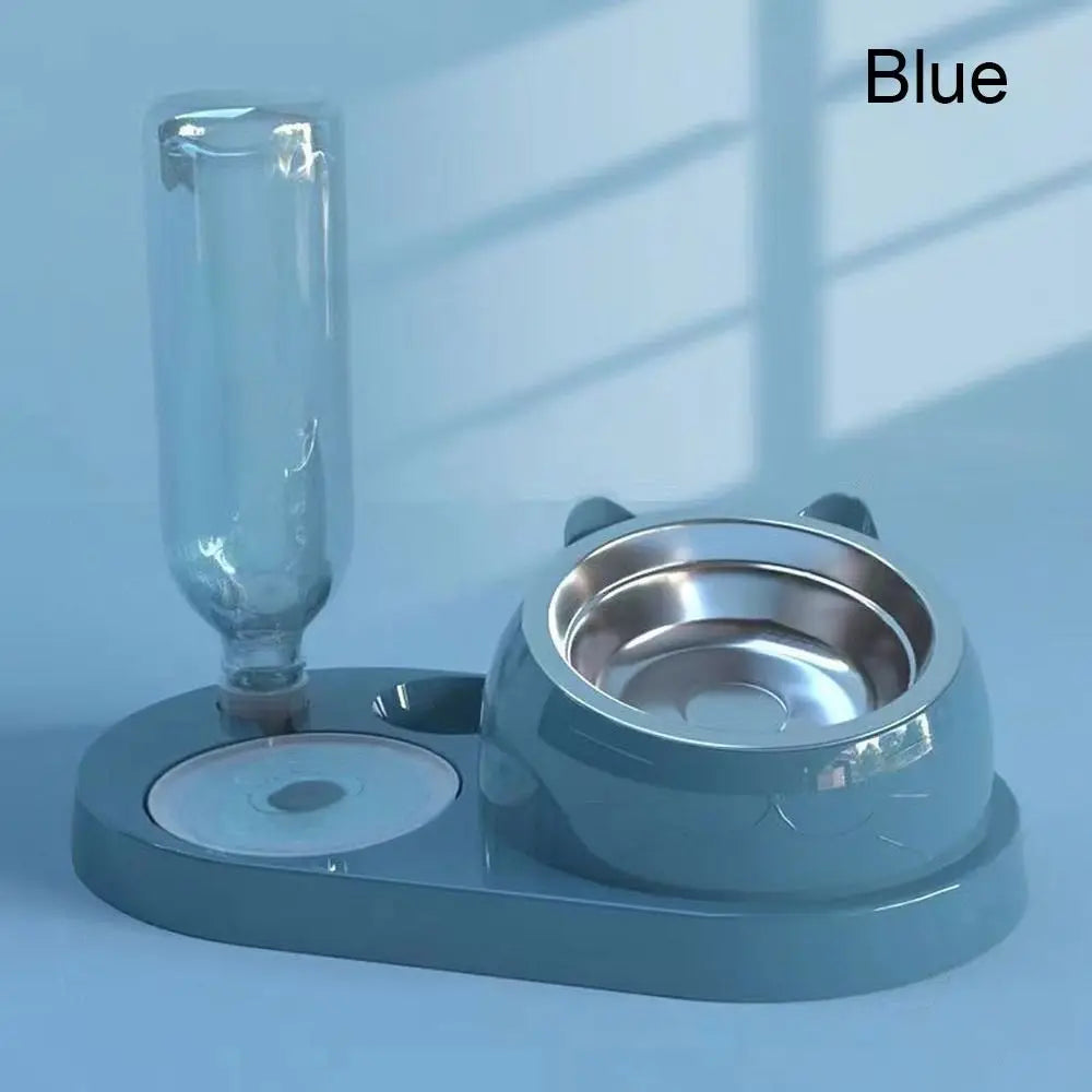 2-in-1 Pet Feeder & Water Dispenser