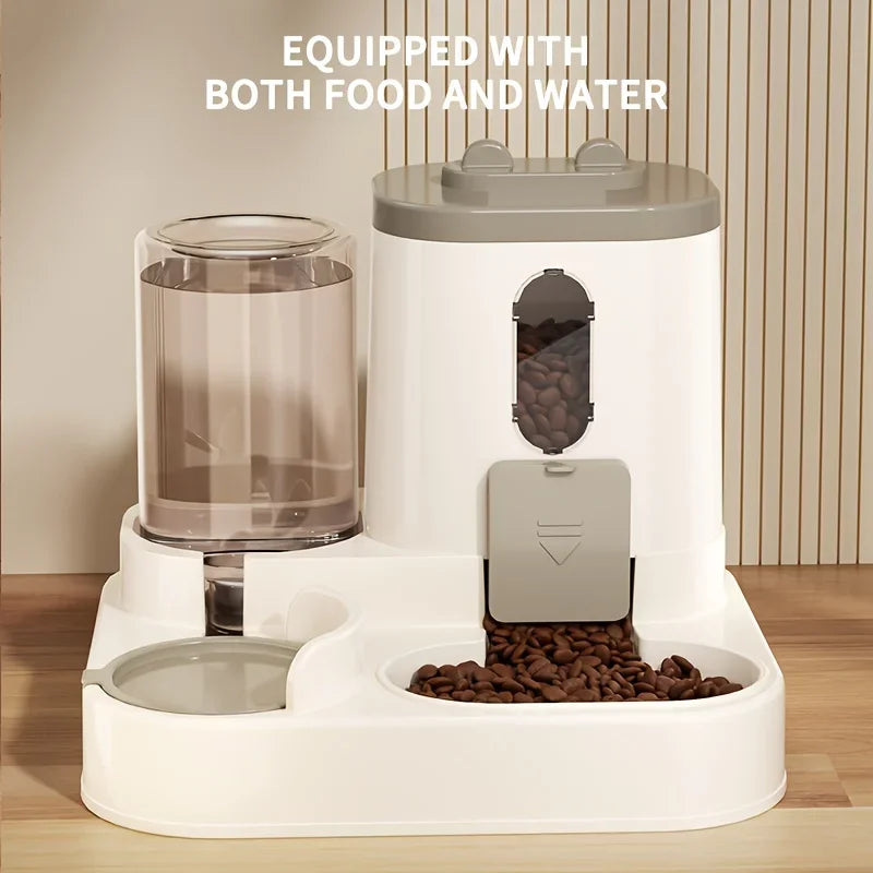 2in 1 Automatic Cat Food and Water Dispenser