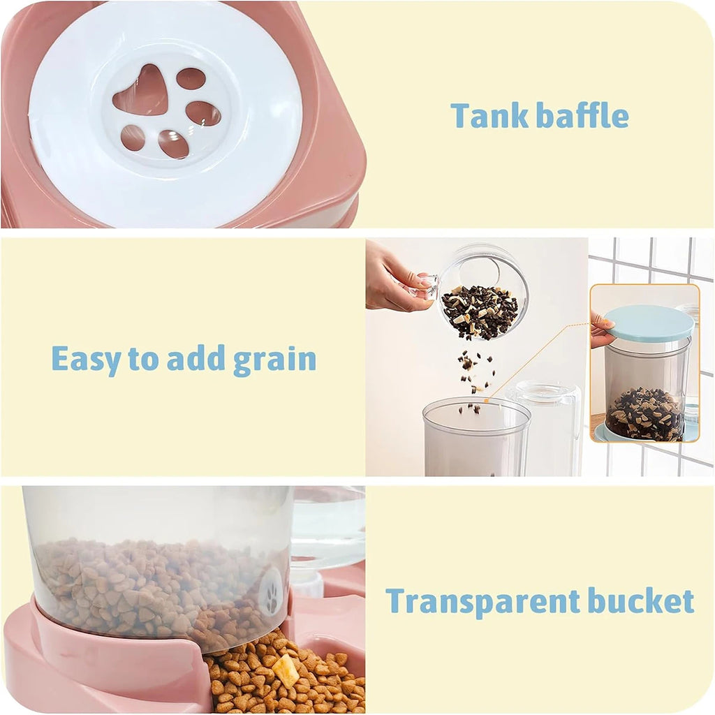 Automatic Pet Food And Water Feeder