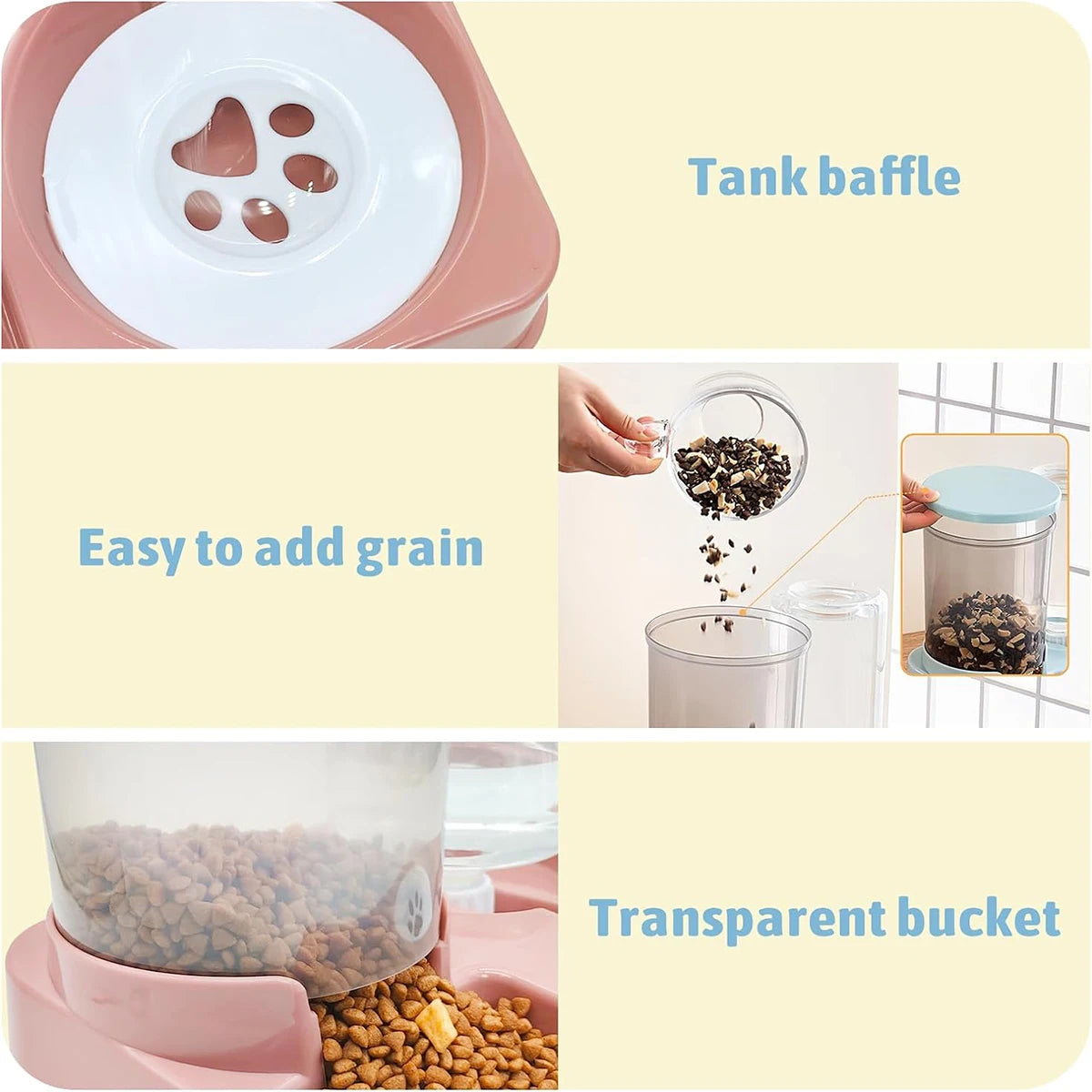 Automatic Pet Food And Water Feeder