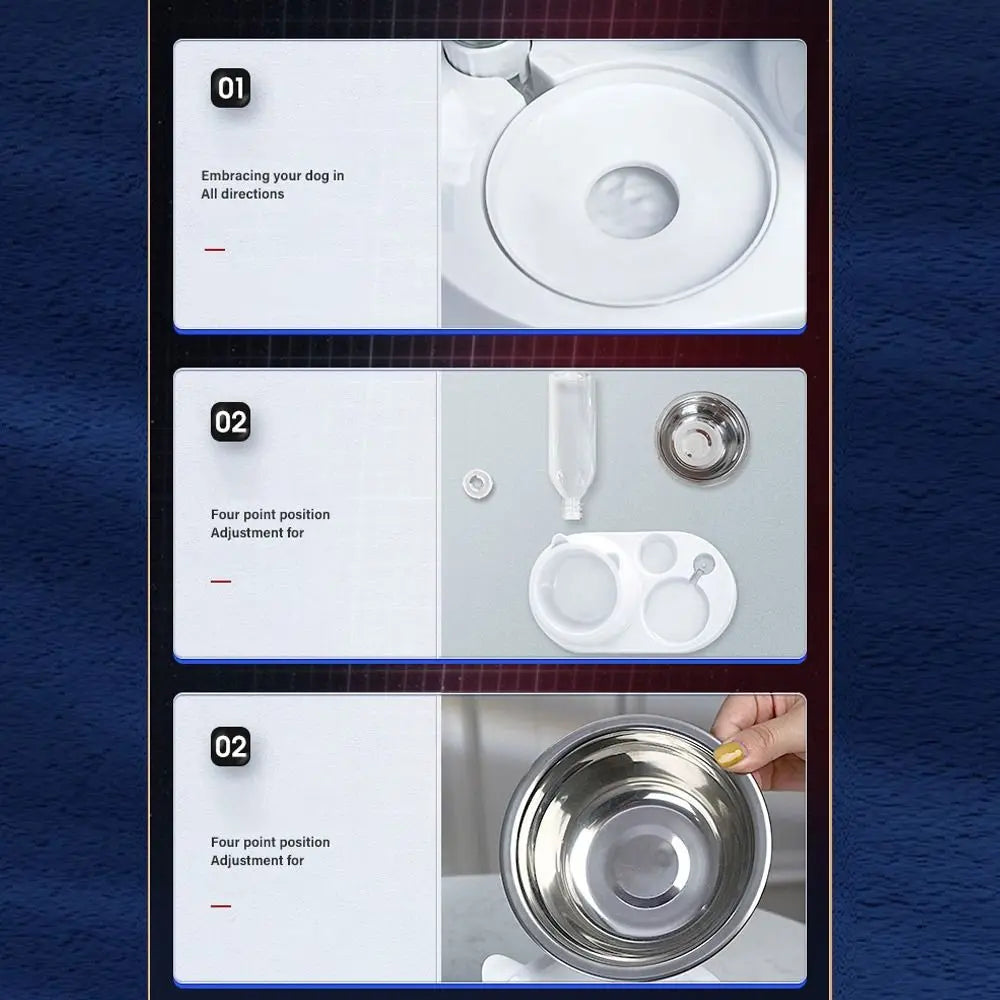 2-in-1 Pet Feeder & Water Dispenser