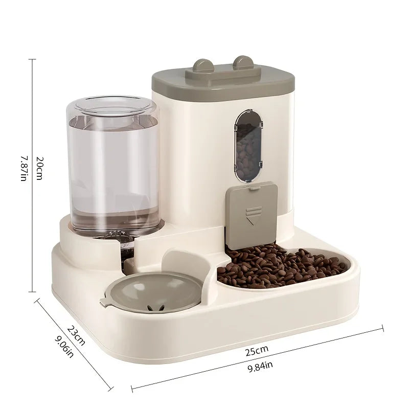 2in 1 Automatic Cat Food and Water Dispenser
