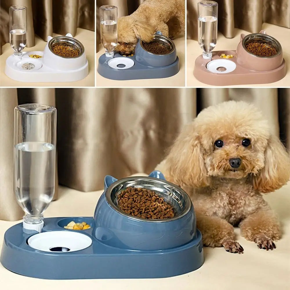 2-in-1 Pet Feeder & Water Dispenser