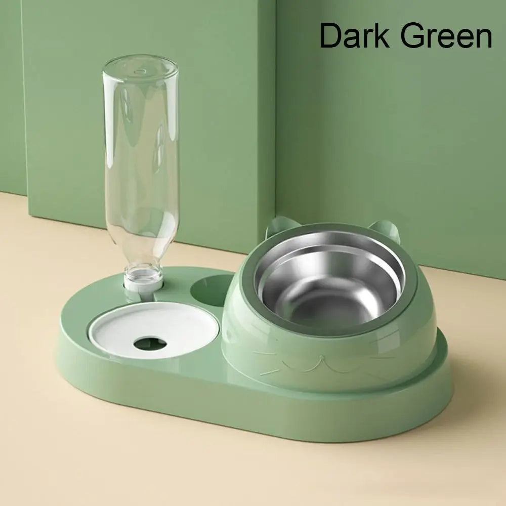 2-in-1 Pet Feeder & Water Dispenser