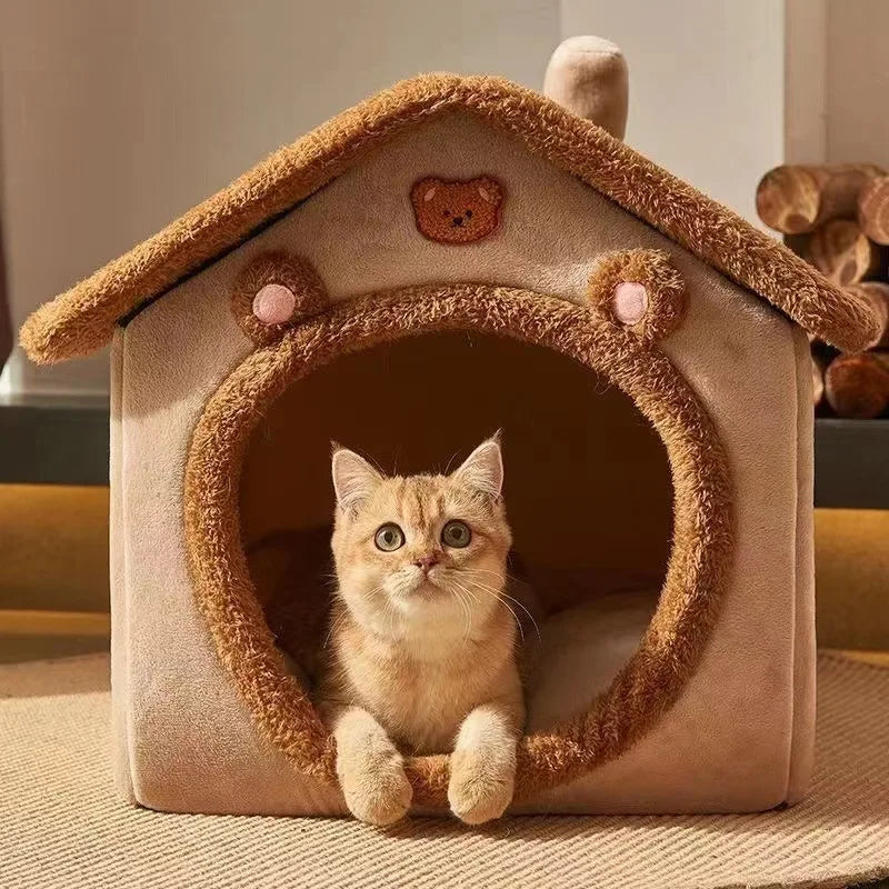 Foldable & Washable Cat House