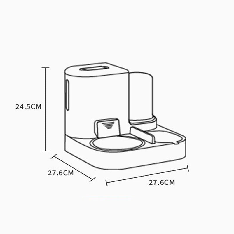 Pet water and food feeder