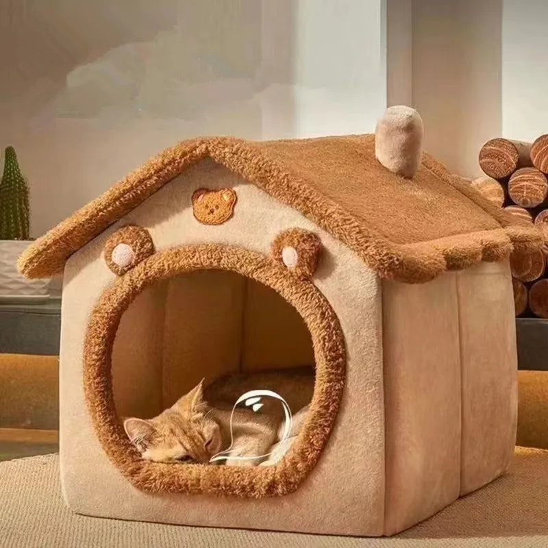 Foldable & Washable Cat House