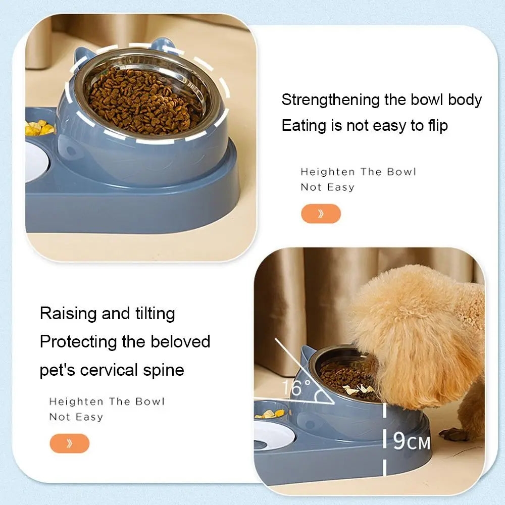 2-in-1 Pet Feeder & Water Dispenser